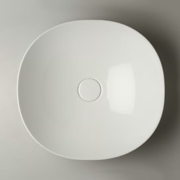 POD - Countertop single ceramic washbasin by Valdama - view 3