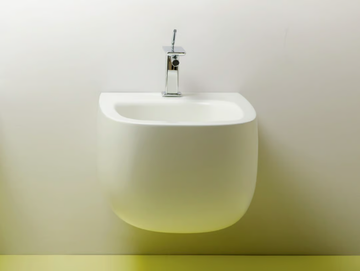SEED - Wall-hung ceramic bidet with overflow by Valdama - view 2