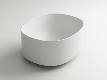 DROP MINI - Oval single countertop ceramic washbasin by Valdama - view 2