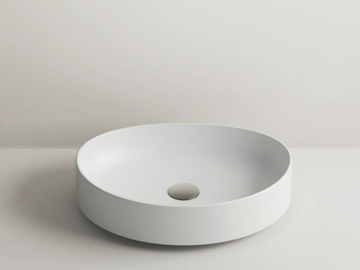 DROP - Oval countertop ceramic washbasin by Valdama - view 3