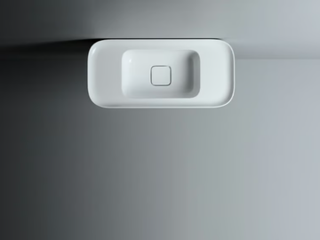 CAMEO - Countertop and wall-hung ceramic washbasin without overflow by Valdama - view 2