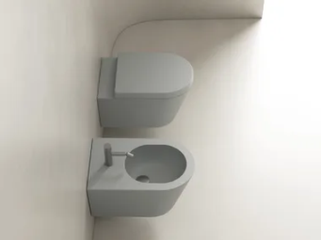 IL - Wall-hung rimless ceramic toilet by Valdama - view 2