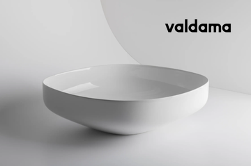 TOP - Countertop oval ceramic washbasin by Valdama - view 3