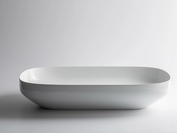 TOP - Countertop rectangular ceramic washbasin by Valdama - view 2