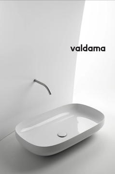 TOP - Countertop rectangular ceramic washbasin by Valdama - view 3