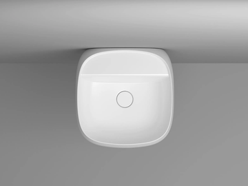 SEED - Square single ceramic washbasin by Valdama - view 3