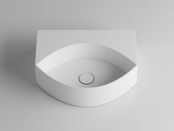OCCHIO - Wall-mounted ceramic washbasin by Valdama - view 2