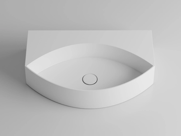 OCCHIO - Wall-mounted ceramic washbasin by Valdama - view 3