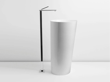 IL - Freestanding round single ceramic washbasin by Valdama - view 2