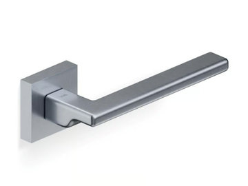 H1044 OBERON Q - Metal door handle on rose by Valli - view 3