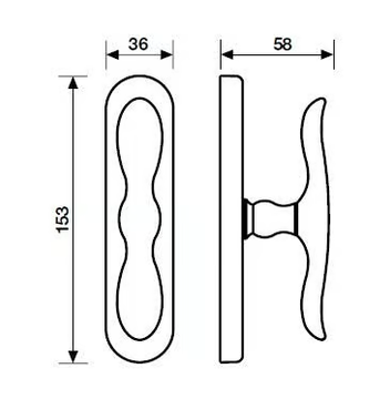 H165 GERMANA - Brass Cremone handle by Valli - view 3