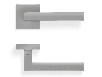 H419 BORDEAUX - Stainless steel door handle on rose by Valli - view 3