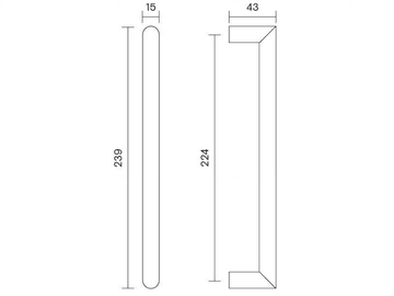 K 1219 - Stainless steel pull handle by Valli - view 3