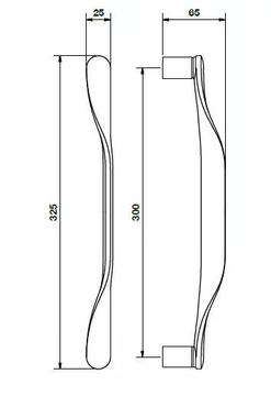K383 PW - Brass pull handle by Valli - view 3
