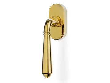 H1037 TESEO - Brass window handle on rose by Valli - view 2