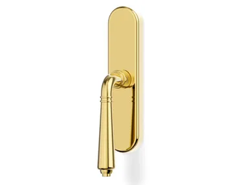 H1037 TESEO - Brass window handle on back plate by Valli - view 2