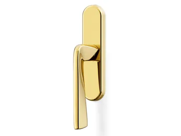 H1039 FEDRA - Brass window handle on back plate by Valli - view 2