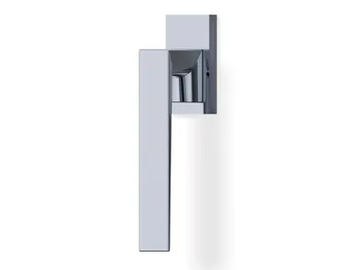 H1068 MOON - Brass window handle on rose by Valli - view 2
