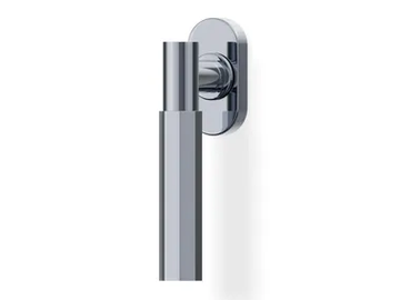 H380 AC1 - Brass window handle on rose by Valli - view 2