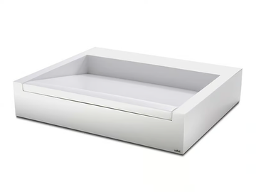 CINCO - Countertop rectangular resin washbasin by Vallvé - view 2