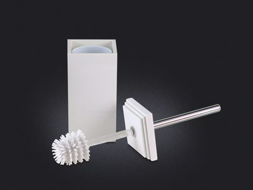 CUBO - Resin toilet brush by Vallvé - view 3