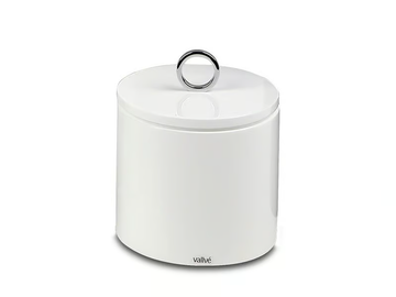 CYLINDRIC COUNTERTOP - Resin bathroom waste bin by Vallvé - view 2