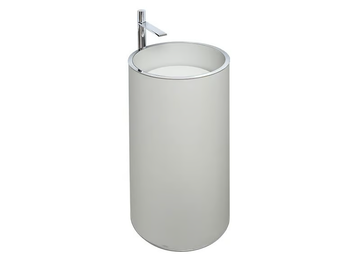 CYLINDRIC - Freestanding round resin washbasin by Vallvé - view 2
