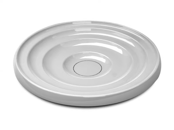 DROP - Countertop round resin washbasin by Vallvé - view 2