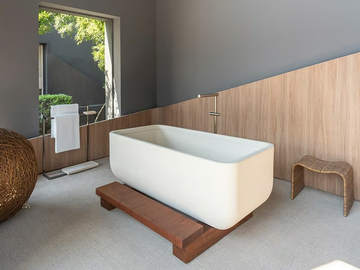 MINERAL - Rectangular bathtub by Vallvé - view 3