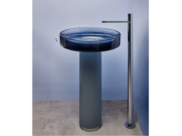 NILO - Freestanding round resin washbasin by Vallvé - view 2