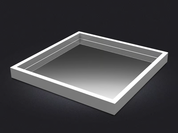 SQUARE LARGE MIRROR - Square resin tray by Vallvé - view 3