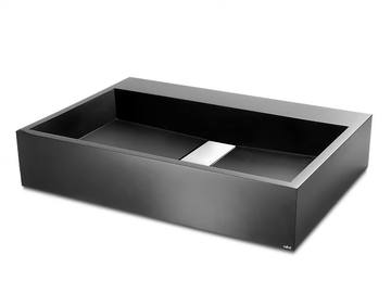 STRIPE - Countertop rectangular resin washbasin by Vallvé - view 2