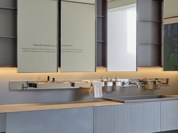 SS - Steel bathroom wall shelf by Vallvé - view 2