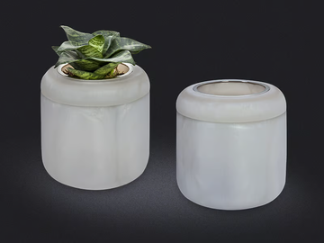 BOTTON SMALL - Resin bathroom waste bin / vase by Vallvé - view 3