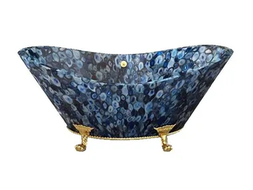DEEP SEA - Freestanding stone bathtub by Valmori - view 2