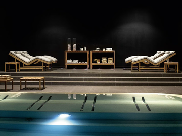 BARCODE - Teak sun lounger by Varaschin - view 3