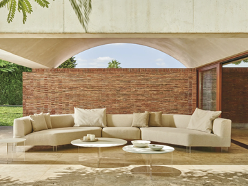 BELT AIR - Sectional fabric garden sofa by Varaschin - view 2