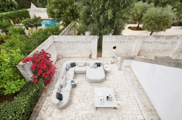 BELT - Modular fabric garden sofa by Varaschin - view 3