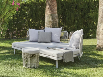 EMMA DAYBED - Upholstered synthetic fibre Garden daybed by Varaschin - view 2