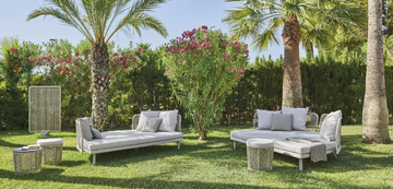 EMMA DAYBED - Upholstered synthetic fibre Garden daybed by Varaschin - view 3