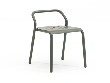 NOSS - Stackable aluminium garden chair open back by Varaschin - view 2
