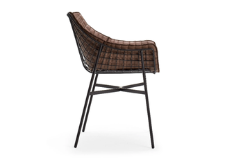 SUMMER SET - Steel garden chair with armrests by Varaschin - view 3
