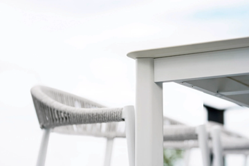 SYSTEM - Rectangular powder coated aluminium garden table by Varaschin - view 3