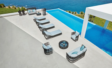 TIBIDABO - Armchair with armrests and synthetic fiber weaving by Varaschin - view 3