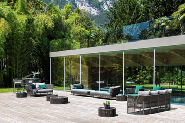 TIBIDABO - 2 seater synthetic fibre garden sofa by Varaschin - view 3