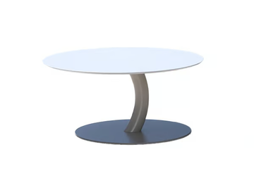 FLEXION - Round steel garden side table by Varaschin - view 3