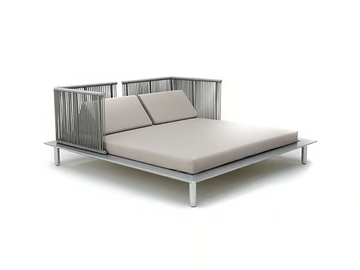 SUNMOON DAYBED - Acrylic and aluminium garden bed by Varaschin - view 2