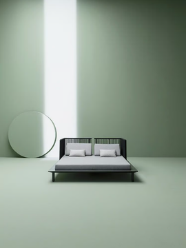 SUNMOON DAYBED - Acrylic and aluminium garden bed by Varaschin - view 3