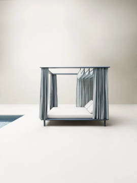 SUNMOON GAZEBO - Canopy acrylic and aluminium garden bed by Varaschin - view 3