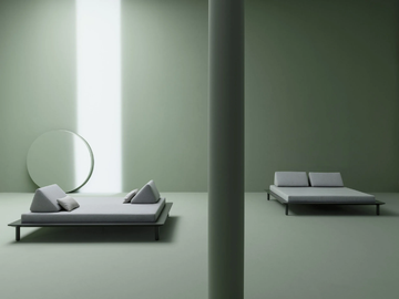 SUNMOON TATAMI - Acrylic and aluminium garden bed by Varaschin - view 3